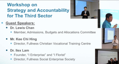 Workshop details on strategy and accountability