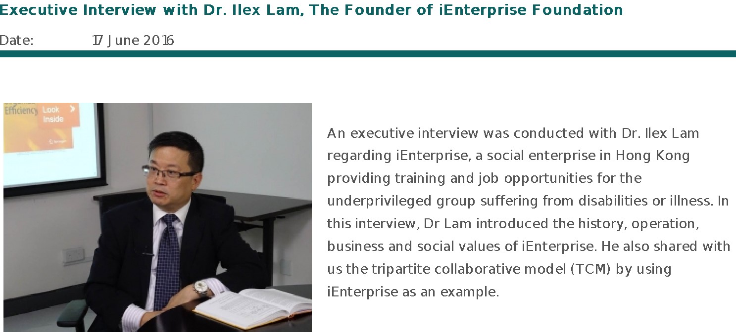 SDr. IIex Lam sharing experience at the Centennial College of the University of Hong Kong